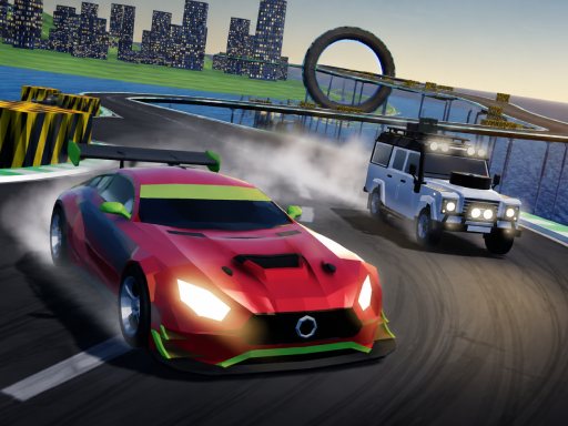 Mega Ramp Stunt Racing 3D online game screenshot