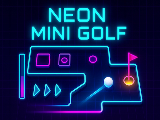 Neon Mini Golf online game screenshot